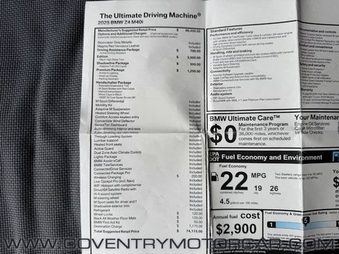 Used 2025 BMW Z4 M40i w/ Edition image 21