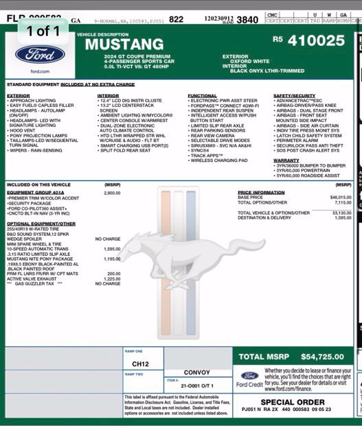 Used 2024 Ford Mustang GT Premium RWD image 16