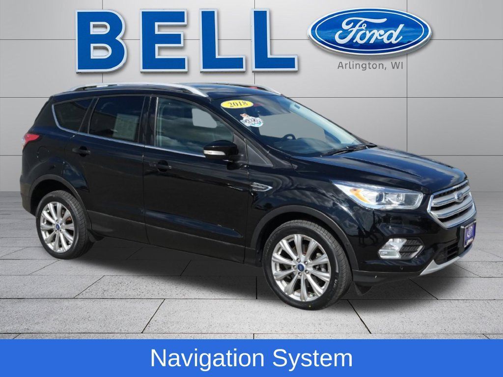 Used 2018 Ford Escape Titanium w/ Ford Safe & Smart Package AWD/4WD 360° Tour