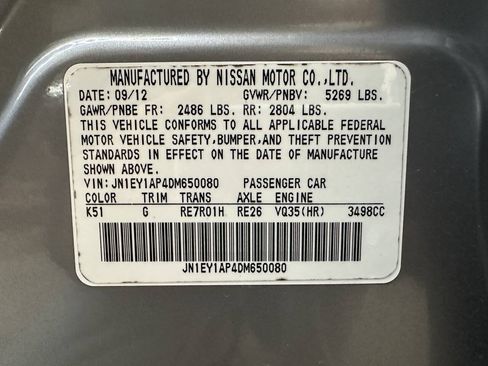 Used 2013 INFINITI M35 w/ Premium Pkg RWD image 32
