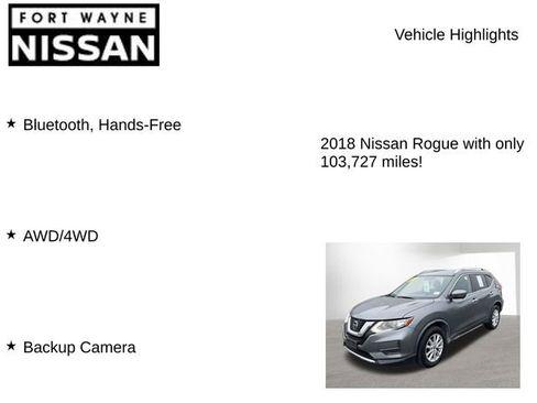 Used 2018 Nissan Rogue SV w/ Sun & Sound Touring Package AWD/4WD image 7