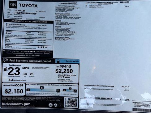 New 2026 Toyota Tacoma SR RWD image 24