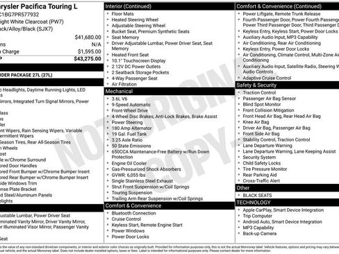 Used 2023 Chrysler Pacifica Touring-L FWD image 40
