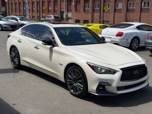 Used 2019 INFINITI Q50 Red Sport 400 w/ Sensory Package AWD/4WD image 3