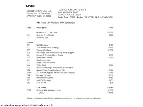 Certified 2023 Mercedes-Benz GLE 350 image 26