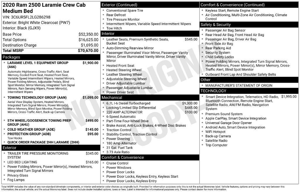 Used 2020 RAM 2500 Laramie AWD/4WD image 6
