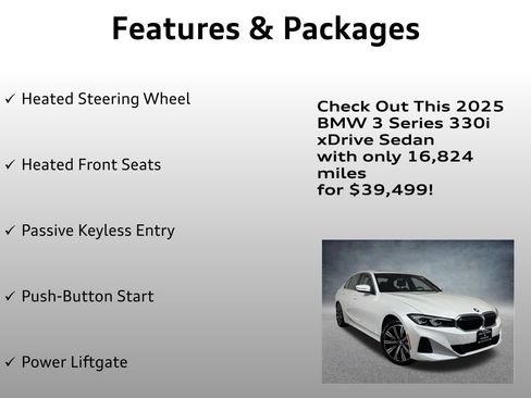 Used 2025 BMW 330i xDrive Sedan AWD/4WD image 8