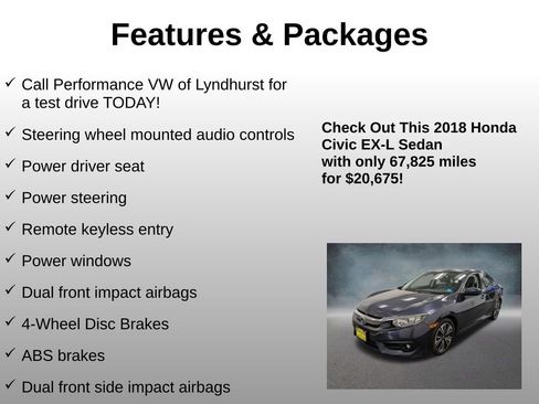 Used 2018 Honda Civic EX-L image 4