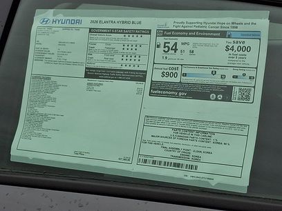 New 2026 Hyundai Elantra Hybrid