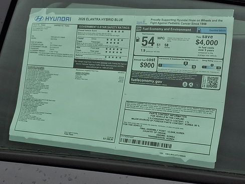 New 2026 Hyundai Elantra Hybrid FWD image 3