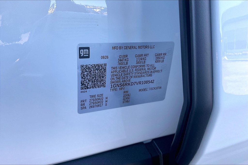 New 2027 Chevrolet Tahoe RST w/ Advanced Technology Package AWD/4WD image 8