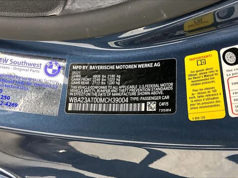 Used 2021 BMW 430i Convertible w/ M Sport Package RWD image 34