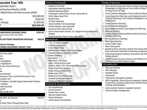 Used 2025 Chevrolet Trax RS w/ Driver Confidence Package FWD image 32