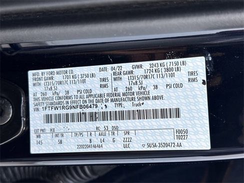 Used 2022 Ford F150 Raptor w/ Equipment Group 801A High image 37