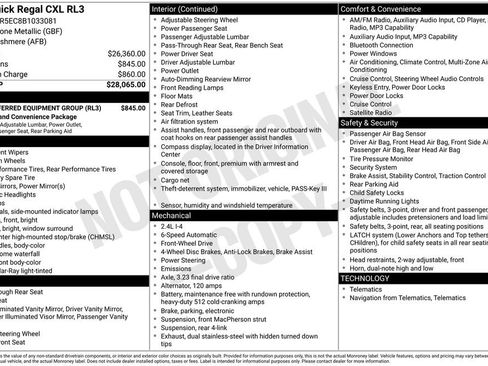 Used 2011 Buick Regal CXL w/ RL3 Preferred Equipment Group FWD image 4