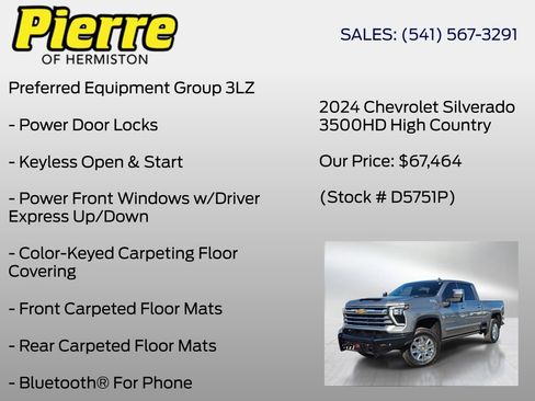 Used 2024 Chevrolet Silverado 3500 High Country w/ High Country Premium Package image 12
