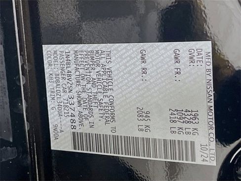 New 2025 Nissan Altima 2.5 S image 20