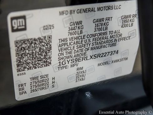 Certified 2025 Cadillac Escalade Sport w/ LPO, ONYX Package image 30