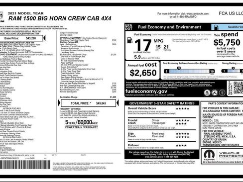 Used 2021 RAM 1500 Big Horn image 7