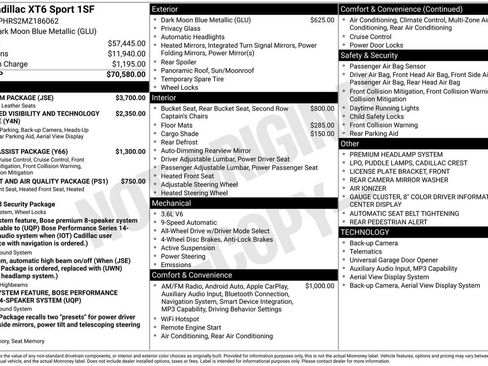 Used 2021 Cadillac XT6 Sport w/ Platinum Package image 30