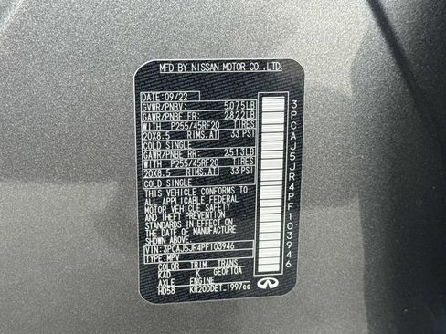 Certified 2023 INFINITI QX55 Luxe w/ Cargo Package image 30