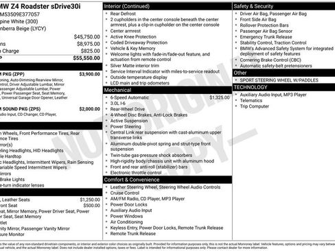 Used 2009 BMW Z4 sDrive30i image 7