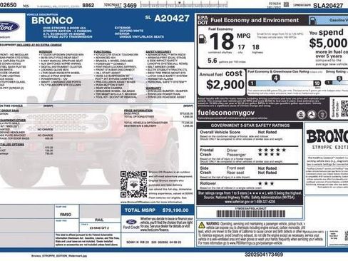 New 2025 Ford Bronco Stroppe Edition AWD/4WD image 5