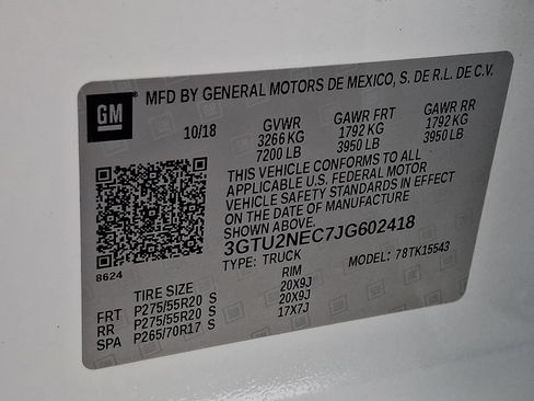 Certified 2018 GMC Sierra 1500 SLT AWD/4WD image 26
