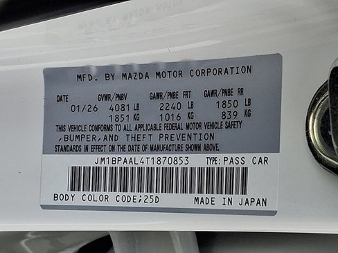 New 2026 MAZDA MAZDA3 s FWD image 21