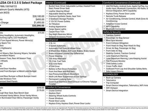 New 2025 MAZDA CX-5 AWD 2.5 S w/ Select Package image 2