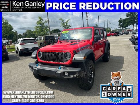 Certified 2025 Jeep Wrangler Unlimited Rubicon 4xe w/ Safety Group AWD/4WD image 3