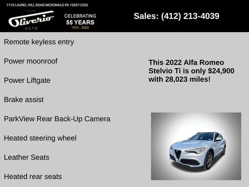 Used 2022 Alfa Romeo Stelvio Ti AWD/4WD image 10