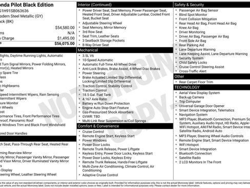 Used 2025 Honda Pilot Black Edition image 3