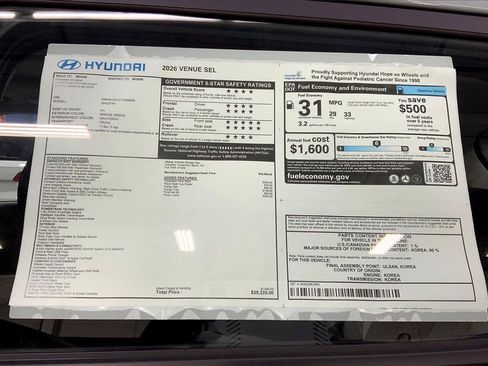 New 2026 Hyundai Venue SEL image 22