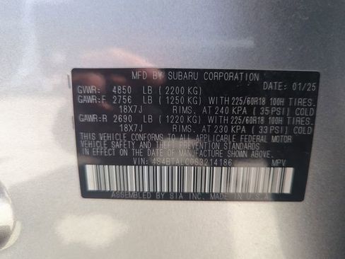 Used 2025 Subaru Outback Onyx Edition AWD/4WD image 34