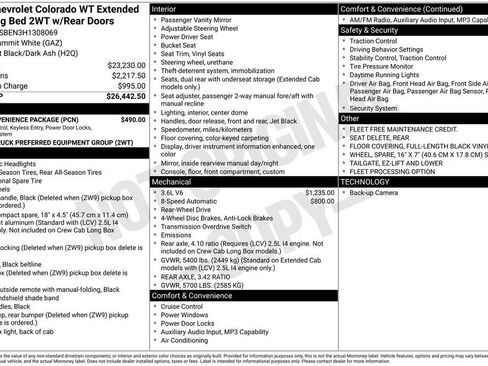 Used 2017 Chevrolet Colorado W/T w/ WT Convenience Package image 2