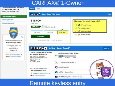 Used 2021 Volkswagen Tiguan SE R-Line image 11