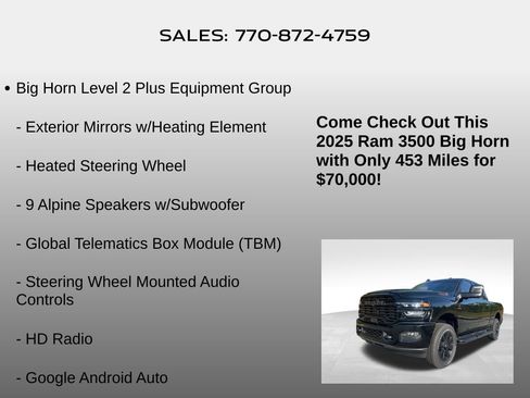 Used 2025 RAM 3500 Big Horn image 29