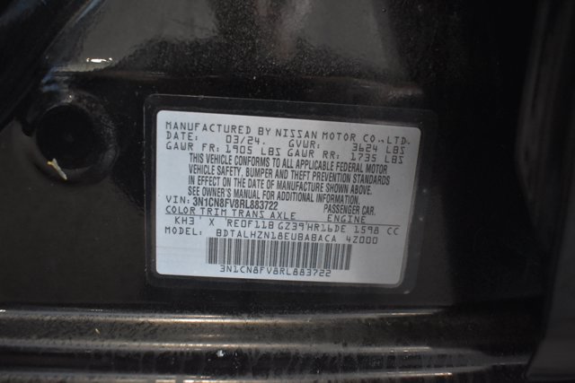 Used 2024 Nissan Versa SR w/ Trunk Package FWD image 25