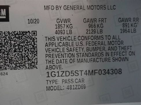 Used 2021 Chevrolet Malibu LT FWD image 33