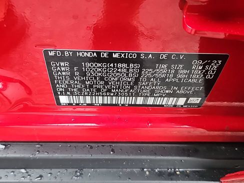 Certified 2024 Honda HR-V Sport image 12