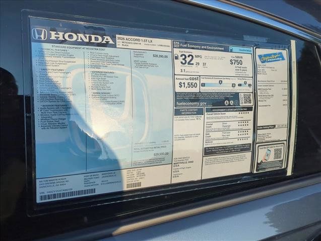 New 2026 Honda Accord LX image 21