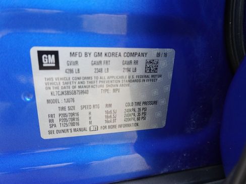 Used 2016 Chevrolet Trax LS w/ LPO, Cargo Package image 33