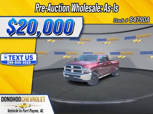 Used 2018 RAM 3500 Tradesman w/ Chrome Appearance Group RWD image 1