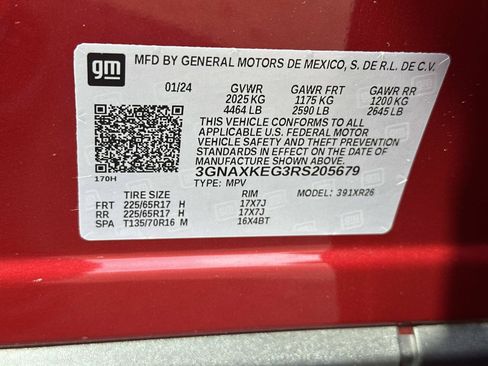 Certified 2024 Chevrolet Equinox LT w/ LPO, Floor Liner Package FWD image 17