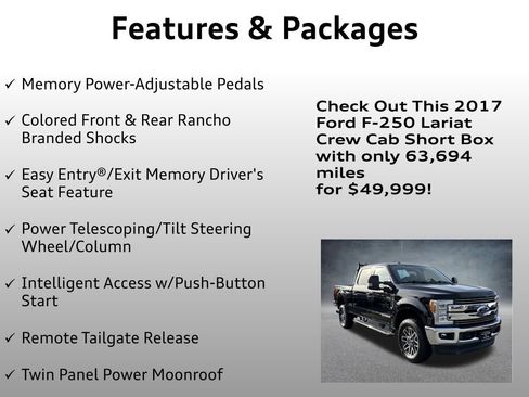 Used 2017 Ford F250 Lariat w/ Lariat Ultimate Package image 24