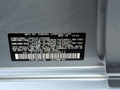 Used 2019 Subaru Crosstrek 2.0i Premium image 43