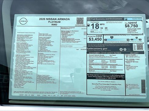 New 2026 Nissan Armada Platinum image 19