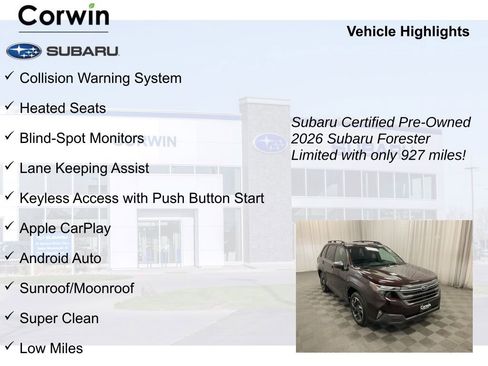 Certified 2026 Subaru Forester Limited image 9