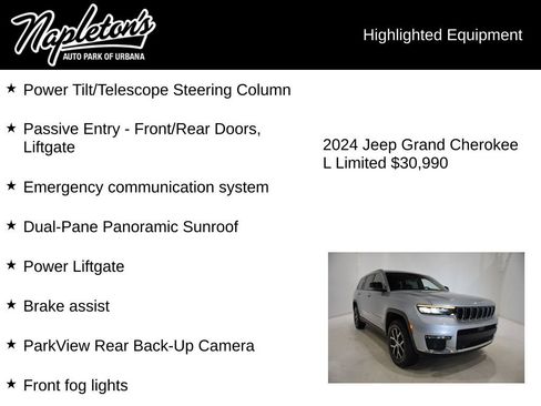 Used 2024 Jeep Grand Cherokee L Limited w/ Luxury Tech Group II image 16
